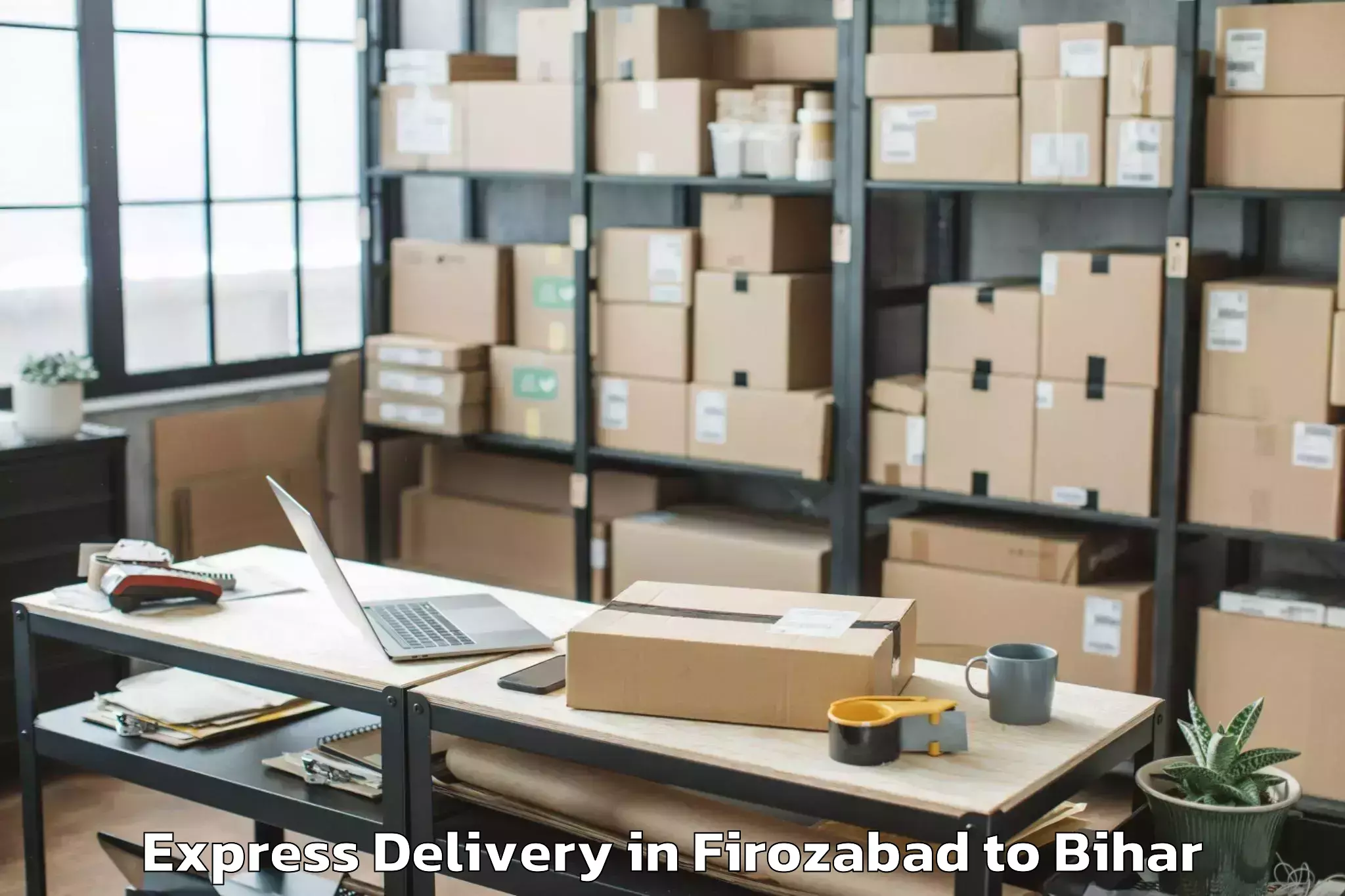 Expert Firozabad to Ladania Express Delivery